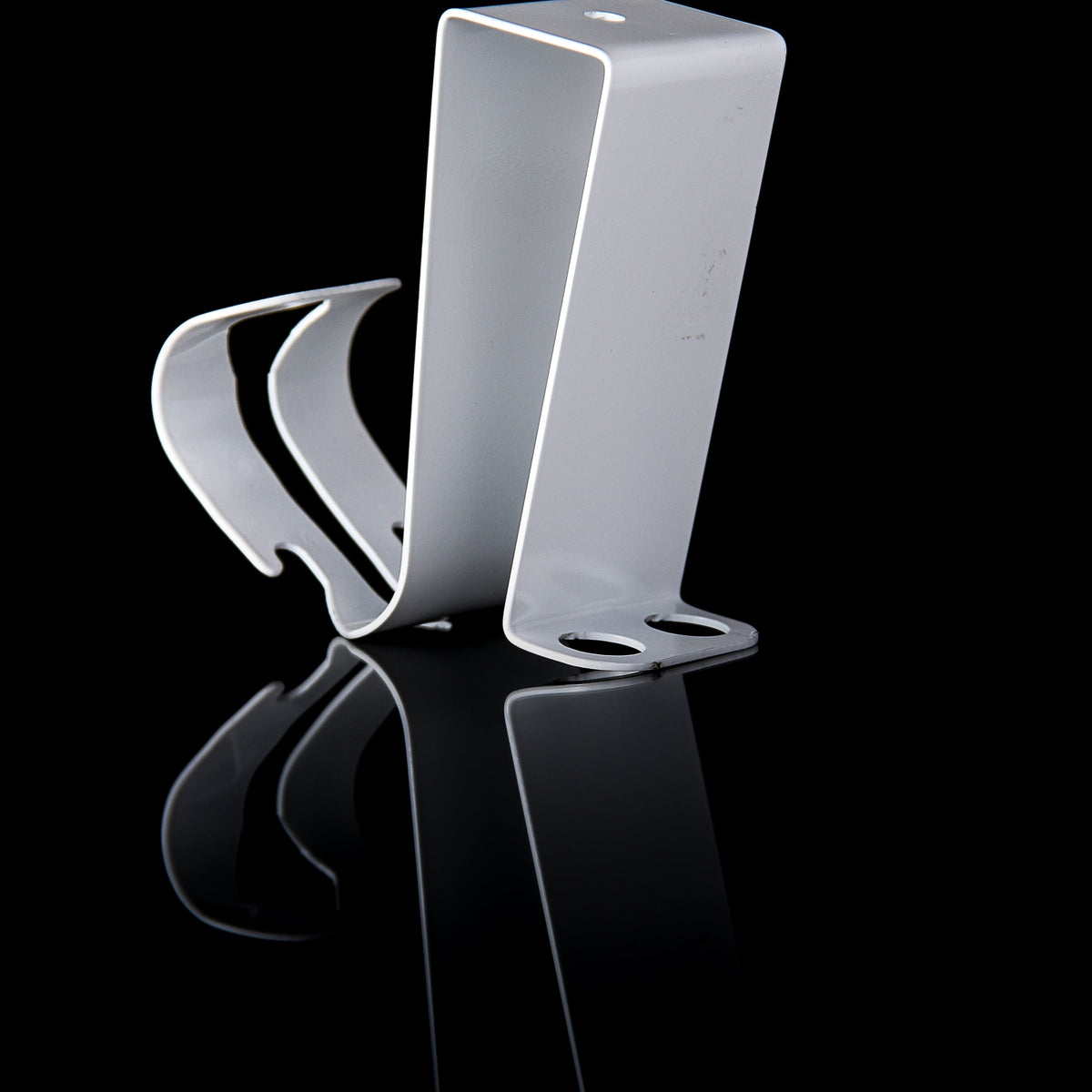 BANDZ-UP Portable Door Anchor - front view on black reflective surface